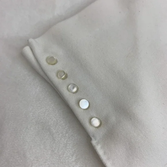 Vintage Women's Van Raalte White Driving Gloves Button Embellished Nylon Formal - Picture 6 of 11